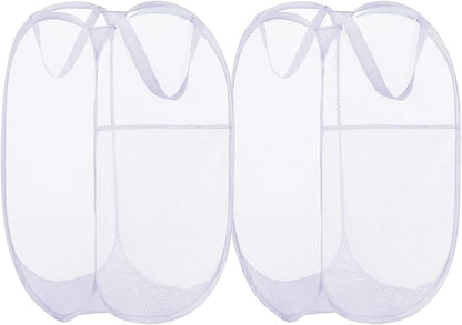 BATTOO Deluxe Strong Mesh Pop up Laundry Hamper Basket