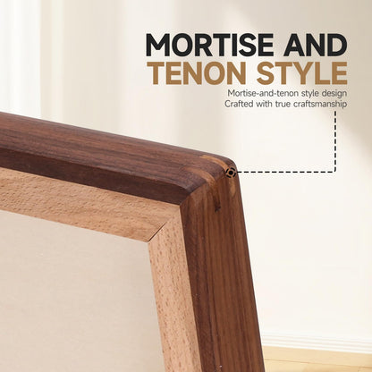 3Liangthings Solid American Black Walnut Picture Frame 5x7 4x6, Natural Wood Tabletop Photo Frame with Decorative Joinery Corners, Horizontal or Vertical Display (Walnut, For 5x7 / 4x6 Photo)