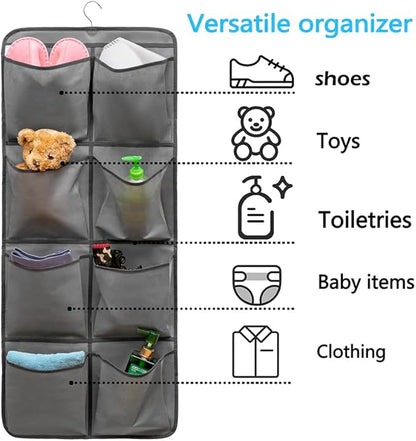 Dual Sided Hanging Closet Organizer Shoe Rack Holder