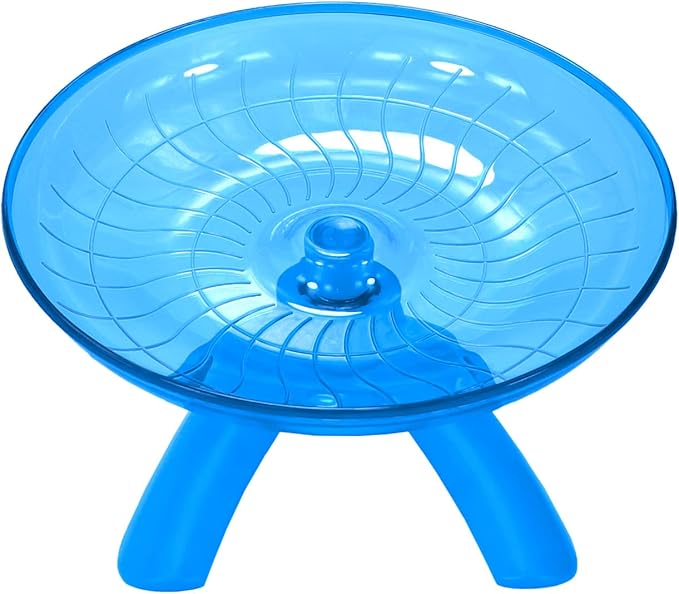Wontee Hamster Water Bottle Water Dispenser Hamster Silent Exercise Running Wheel for Dwarf Hamsters Gerbil Mice (Blue, 125ML)