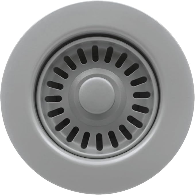 3-1/2 Inch Polymer Slate Gray Sink Drain Assembly