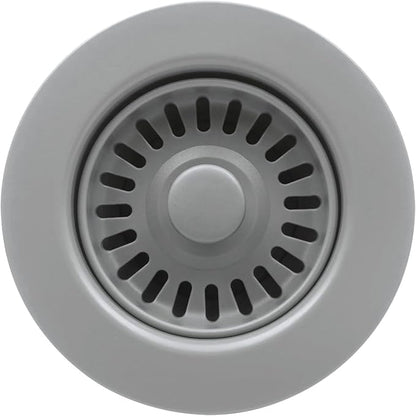 3-1/2 Inch Polymer Slate Gray Sink Drain Assembly