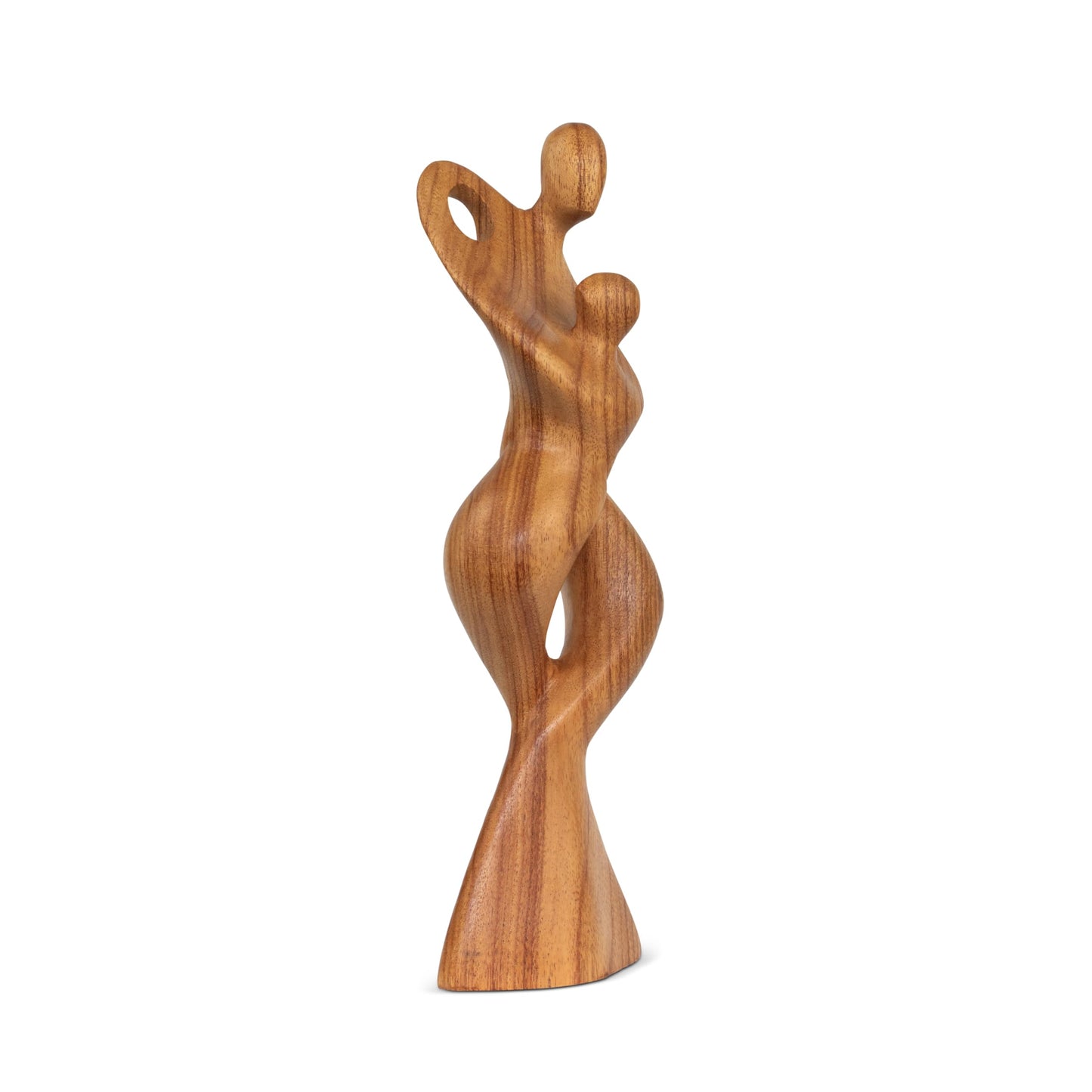 G6 Collection 14" Wooden Handmade Abstract Sculpture Statue Handcrafted Gift Art Decorative Home Decor Figurine Accent Wood Decoration Artwork Hand Carved Dance with Me