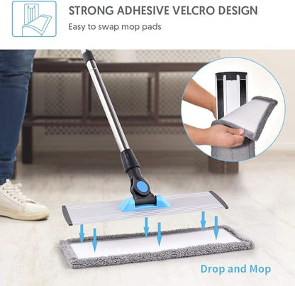 MANGOTIME Microfiber Dust Mop for Hardwood Floors