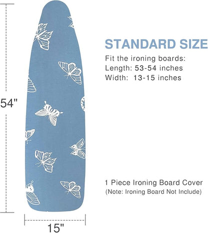 Ironing Board Cover and Pad, Standard Size 15x54, Thick Padding, Elastic Edge