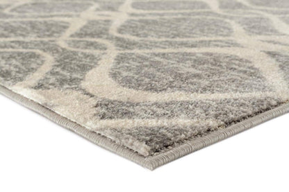 LUXE WEAVERS Diana Collection 1817 Dark Grey 8x10 Geometric Area Rug