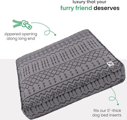 Molly Mutt Wild World Dog Bed Duvet Cover, 100% Cotton Canvas Cover for Dog, Puppy, or Cat Bed, Durable, Washable, and Free of Harmful Chemicals, Medium/Large, 27"x36"x5"