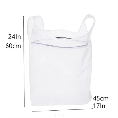 Mesh Laundry Bag Hanging Laundry Hamper Travel Laundry Bag, Machine Washable