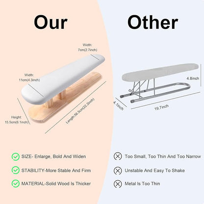Upgraded Padded Longer Sleeve Ironing Board, Sleeves & Chest Tailor, Portable