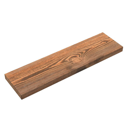 BAOBAB WORKSHOP Wood Floating Shelves, Bathroom Shelf 24 inch, Walnut Floating Shelf for Wall Mounted, Solid Wooden Wall Shelves for Bedroom Kitchen, Walnut Finish, 24 x 6.7, Set of 2
