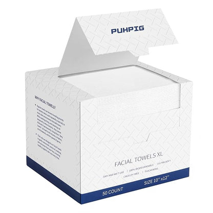 Clean Face Towels, Disposable Face Towels, Makeup Remover Dry Wipes, 10in X