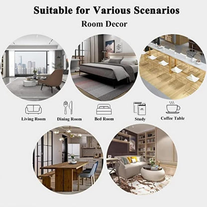 Ultra Soft Comfort Ombre Texture Irregular Shaped Living Room Large Area Rug 5x8 Green Beige Modern Unique Style Deco Rug for Dining Kitchen Bedroom Home Office Machine Washable Fluffy Carpets