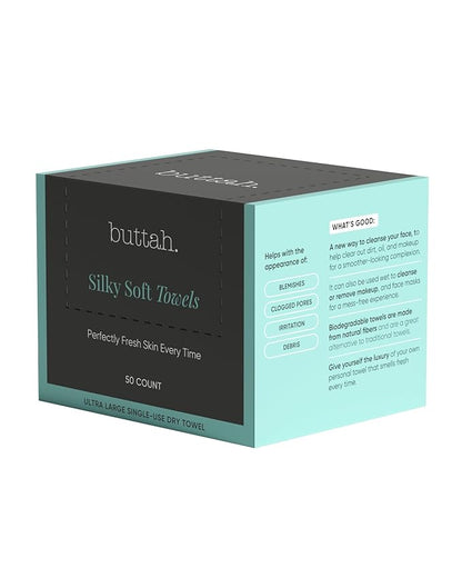 Buttah Skin Disposable Face Towels, Large Towels