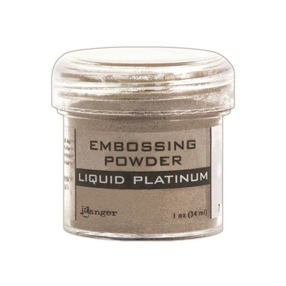 Ranger - Heat Embossing Powder for Cardmaking - Metallic - Gold, Silver, Platinum, Copper & Princess Gold - 5 Item Bundle