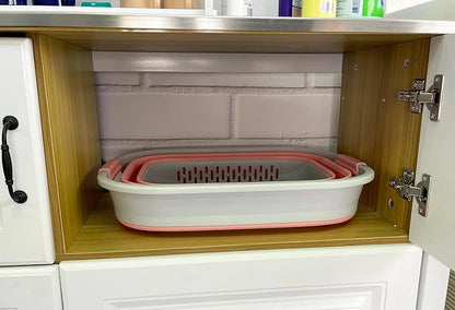 SAMMART 40L Collapsible Plastic Laundry Basket