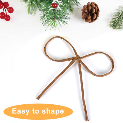 Brown Floral Wire, 656 Feet 2mm Paper Covered Bind Wire for Floral Bouquets, Flower Crowns, Wreath Making, Christmas Ornaments, Wedding Decorating, Crafts