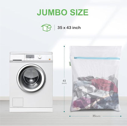 OTraki Large Mesh Washing Bag 43 x 35 in XL Laundry Bag Washer Machine Net