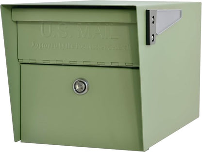 Mail Boss 7585 Mail Manager Curbside Locking Security Mailbox, Sage Green