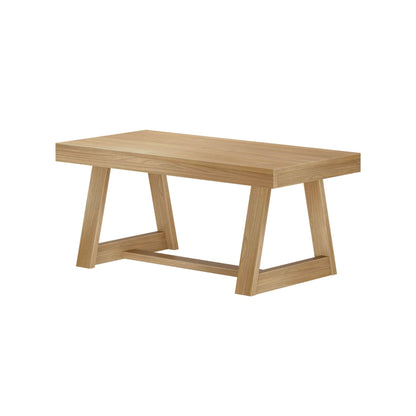 Plank+Beam Classic Rectangular Coffee Table, 40 Inch Farmhouse Coffee Table, Mini Center Tables for Small Spaces, Small Living Space Tea Table, Blonde Wirebrush