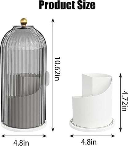 Concealed Toothbrush Holder, Rotating Bathroom Organizer Countertop, Toothbrush