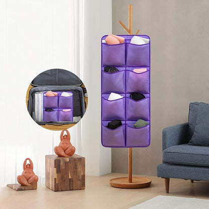 Dual Sided Hanging Closet Organizer Shoe Rack Holder