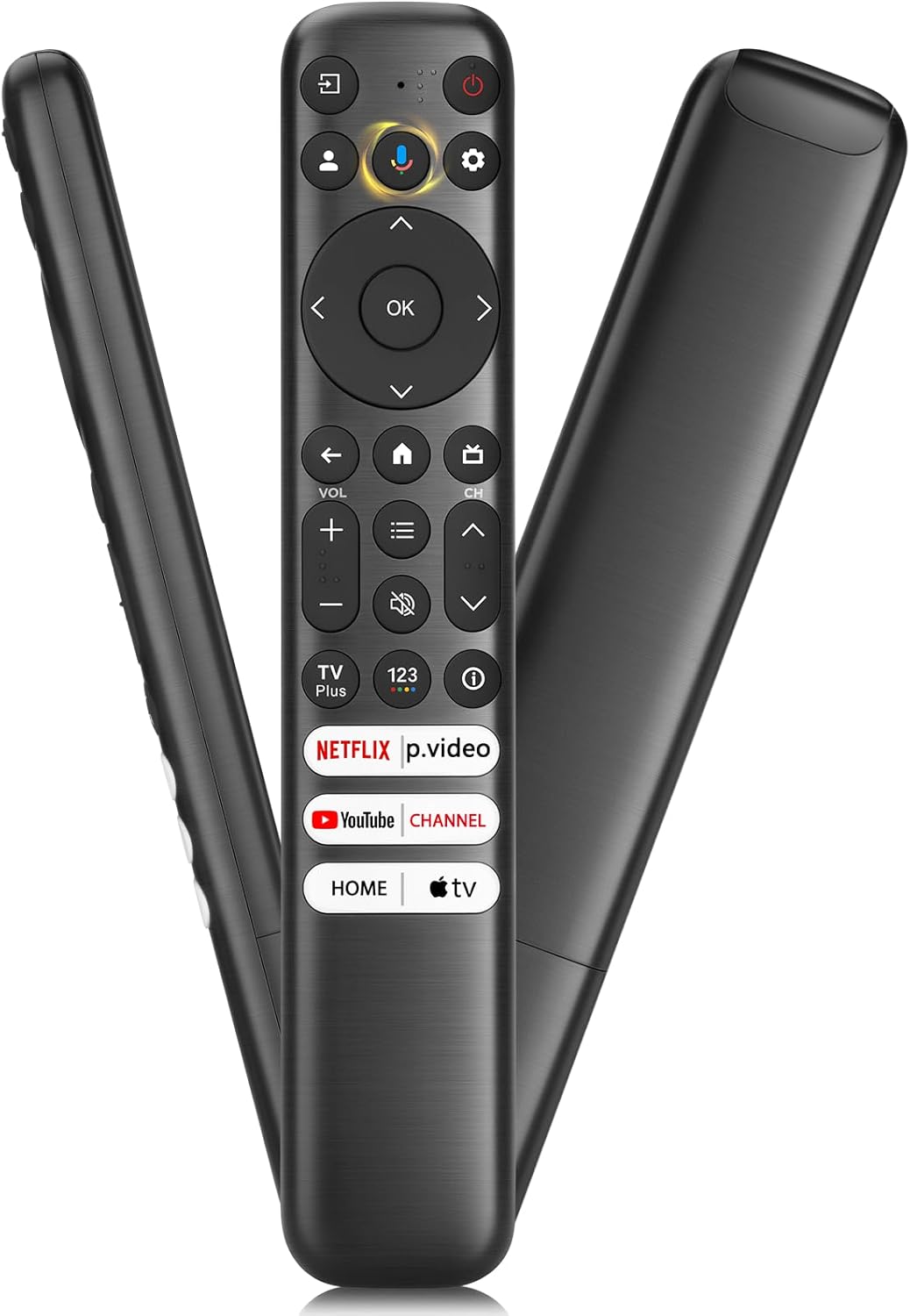 Voice Replacement Remote for TCL Google TV Remote, Compatible with TCL Q6/Q7/QM8/S3/S4 Series（Not Applicable to Roku TVs）