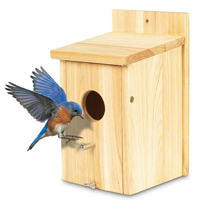 Wooden Bird Houses for Outside Birdhouses Nest Bluebird House for Cardinals Finch Wren Swallow for Garden Viewing 1A#