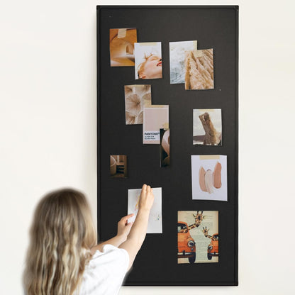 INNOVART Extra Large Cork Bulletin Board 96"X48" with 40 Push Pins, Corkboard with Black Aluminum Frame, Cork Notice Board Message Board for Wall, Wall Mount Framed Pin Board for Home, Office, School