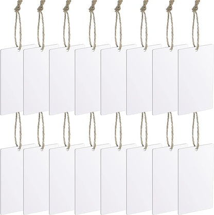 Zonon 24 Pieces Basket Tags Hanging Labels Sign