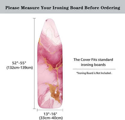 Pink Marble Ironing Board Cover Extra Iron Board Cover Protector Novelty Gifts
