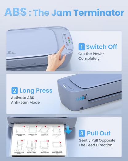 13 Inch Laminator Machine 11x17 with Laminating Sheets Personal Laminator for Teachers, 60S Warm Up Cold Thermal Lamination Machine for Home Office, A3 Laminating Machine Portable Paper Laminate Kit