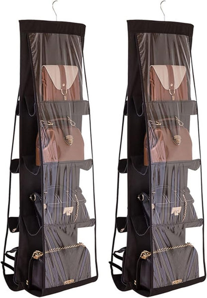AARAINBOW 2 Packs Hanging Handbag Purse Organizer, Purse Bag Organizer Storage