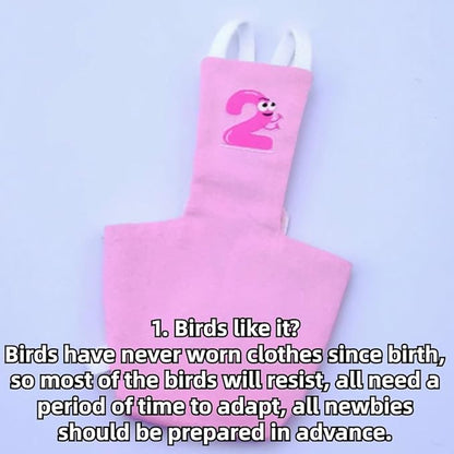 Bird Diaper Protective Parrot Nappy - 6 Pack, Reusable Flight Suit with Waterproof Inner Layer, Washable Cute Urine Wet Suit for Cockatiel Conure Macaw Lovebird (M)