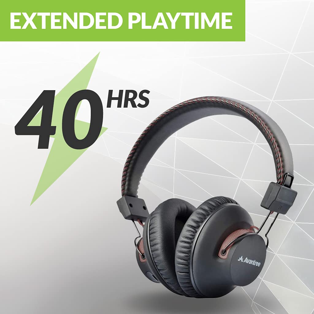 Avantree DG59M - Clear Voice & Rich Background Sound, Low Latency Bluetooth Headphones with USB Adapter for PS5 & PS4, Wireless Headset with Mic for PC Work & Gaming, 40hrs Playtime
