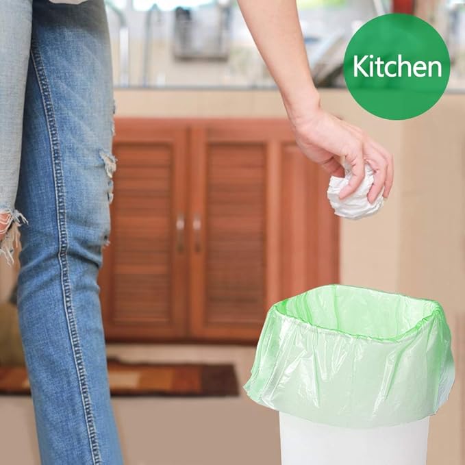 Biodegradable Trash Bags 4-6 Gallon, Extra Thick Small Trash Bag Recycling