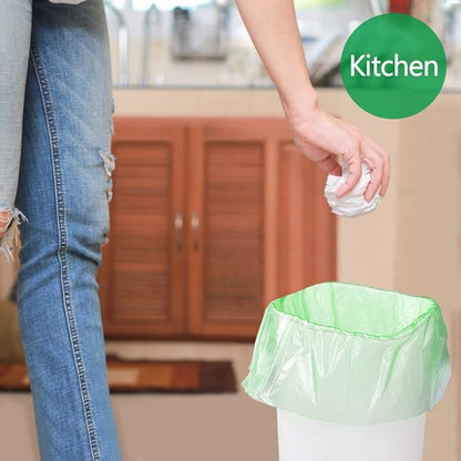 Biodegradable Trash Bags 4-6 Gallon, Extra Thick Small Trash Bag Recycling