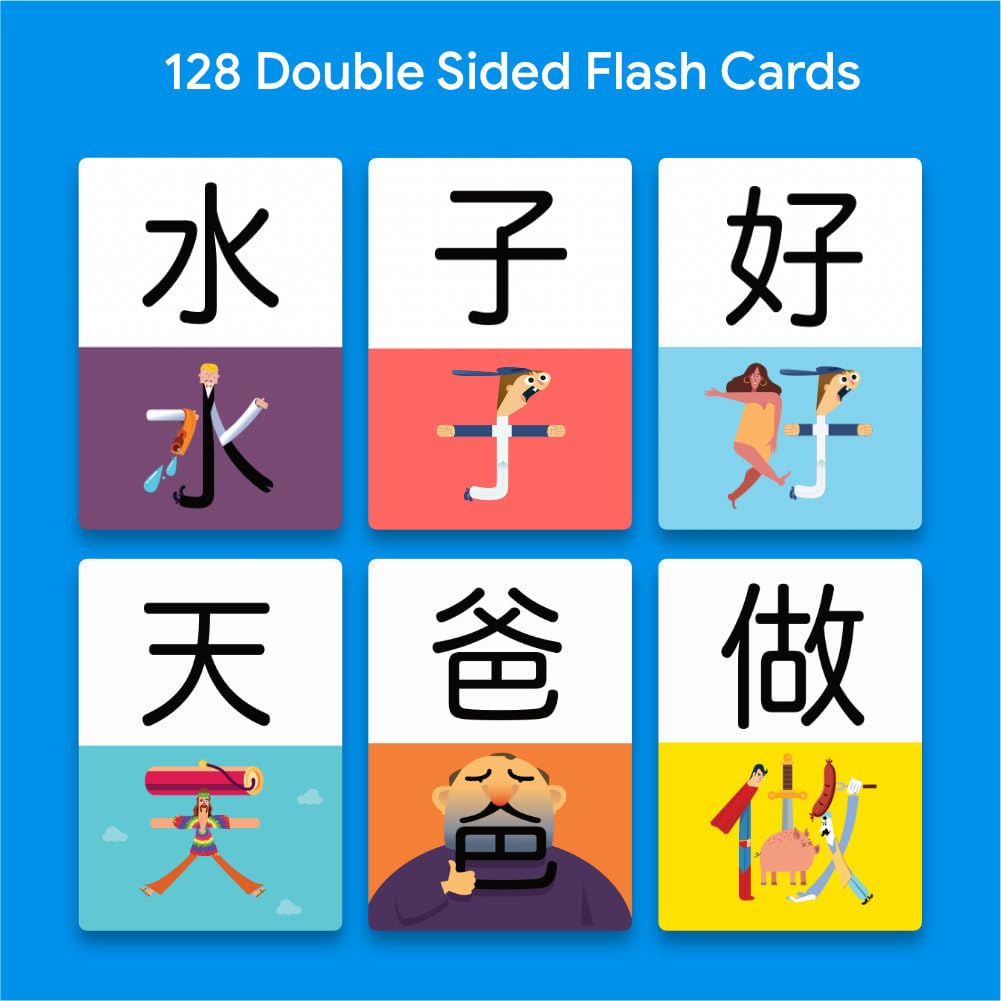 Dr. Moku's Chinese Flash Cards for Beginners - Learn Mandarin Quickly with Mnemonic Memory Tricks - Study 100's of Sample Words - Boost Your Vocabulary with Unforgettable Visual Learning
