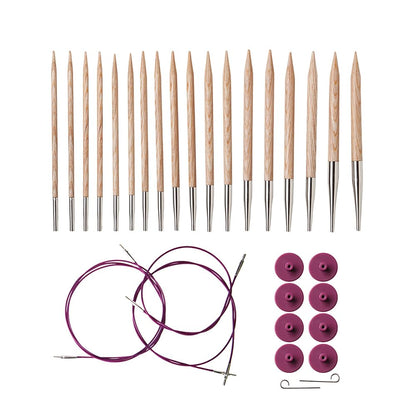 Knit Picks Interchangeable Knitting Needle Variety Pack - Sizes 4-11 and 13, 15, and 17 (Sunstruck)