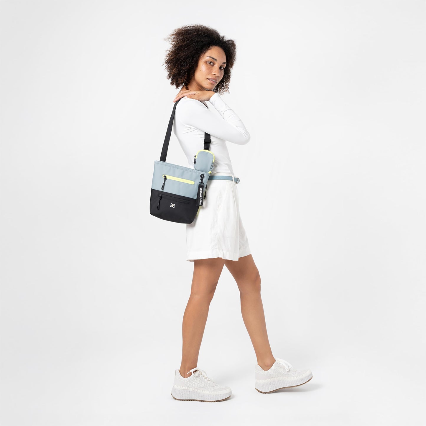 Sherpani Sadie, Nylon Crossbody Bag, Lightweight Shoulder Bag, Travel Cross Body, Crossbody Purse for Women, RFID Protection, Removable Coin Purse, Travel Gift (Chromatic Classic)