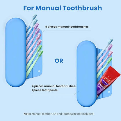 Silicone Electric Toothbrush Travel Case, Manual Toothbrush Travel Cover