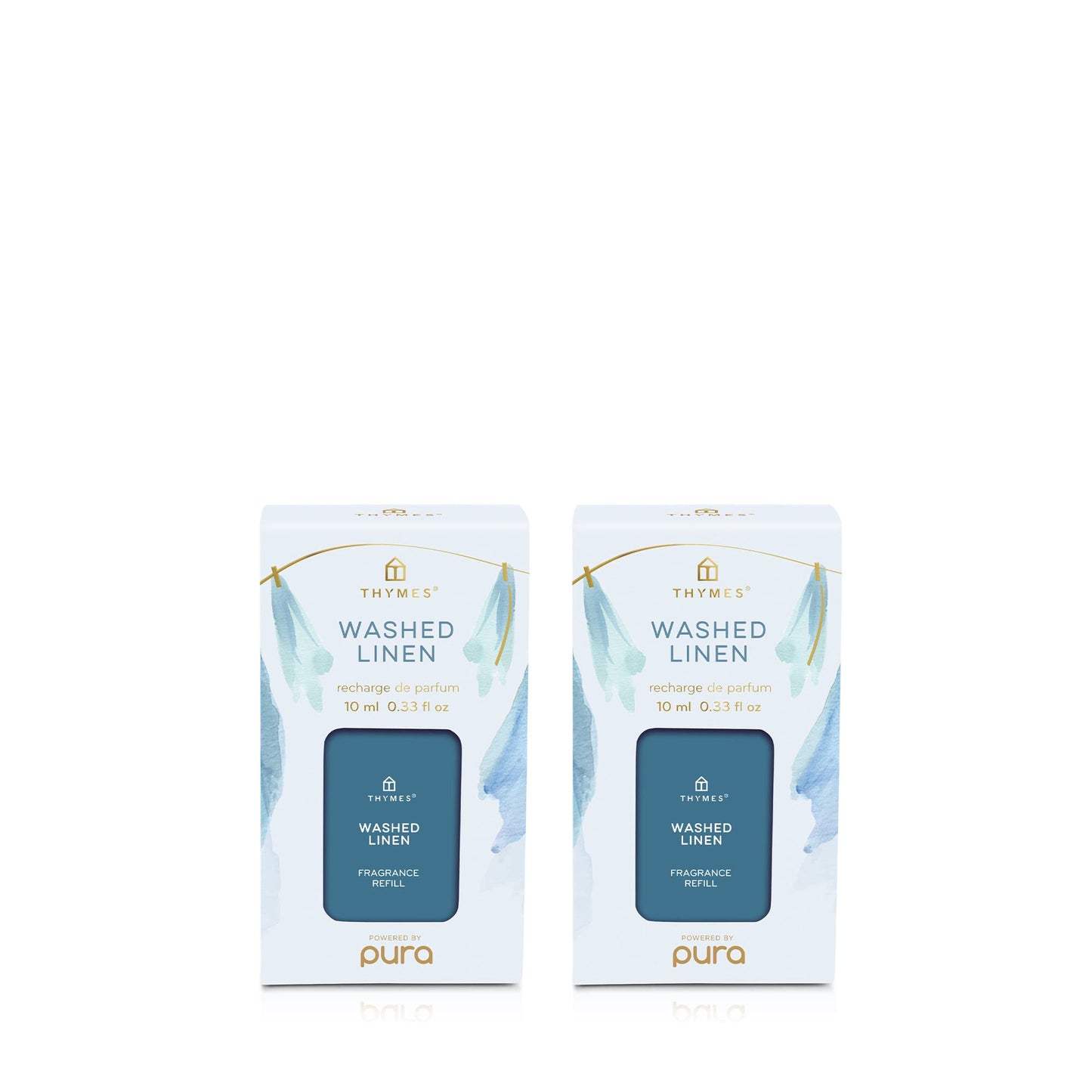Thymes Pura Refills – 2 Pack of Oil Diffuser Scents – Long-Lasting Pura Diffuser Refills – Premium Home Fragrance – Notes Siberian Fir Needles, Cedarwood & Sandalwood (Frasier Fir, Pack of 2)