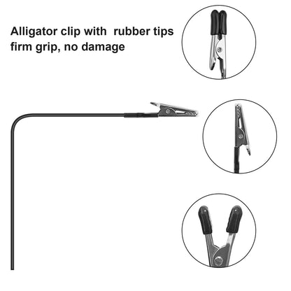Larger Base 14 x 19 Holes Model Painting Stand Base Holder and 20Pcs Bendable Alligator Clip Sticks Set Modeling Tools for Airbrush Hobby Model Parts DIY