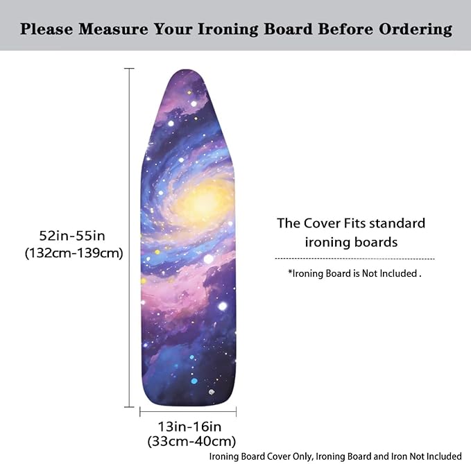 Iron Board Cover Galaxy Heavy Duty Lightweight Ironing Accessories Non-Slip