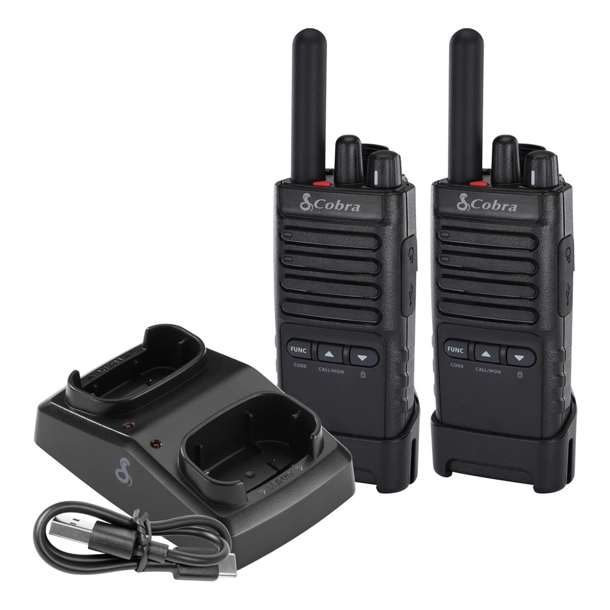 Cobra PX650 BCH6 - Professional/Business Walkie Talkies - Rechargeable, 300,000 sq. ft/25 Floor Range, Dust Protected and Splashproof (IP54 rating), Two-Way Radio Set (6-Pack)