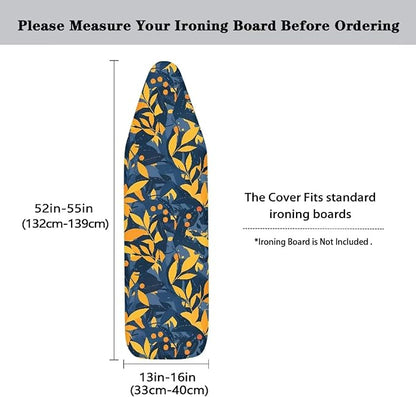 Forest Leaves Ironing Board Cover, Modern Plant Leaf Grade Standard Size