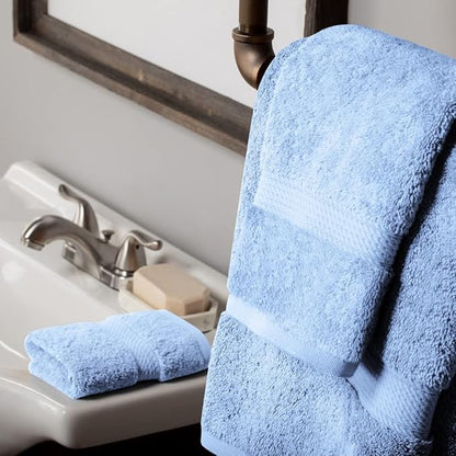 SUPERIOR Egyptian Cotton Pile 3 Piece Towel Set, Includes 1 Bath, 1 Hand