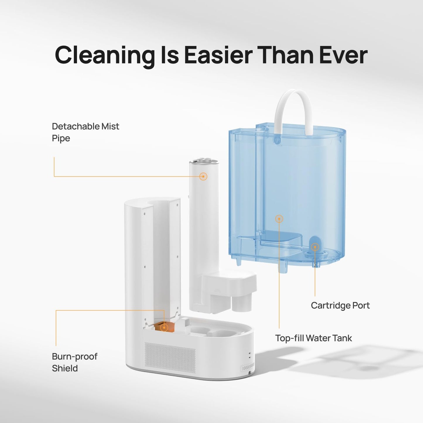 Dreo 6L Humidifiers for Bedroom, Smart Warm & Cool Mist for Large Room, 60Hr Quiet Runtime for Baby, Plant, Humidity Sensor, Indicator Light, 12H Timer, Google/Alexa, HM713S