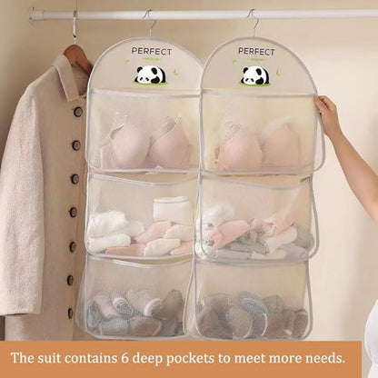 MIUPOO Multi Purpose Multi Layer Mesh Storage Hanging Bag, Hanging Storage