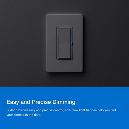 Lutron Diva Smart Dimmer Switch Kit for Caseta Lighting w/ Hub, Pico Remote & Pedestal, Smart Dimmer Works with Apple Home, Ring, Google Home, 3 Way, DVRF-BDG-1DP-A