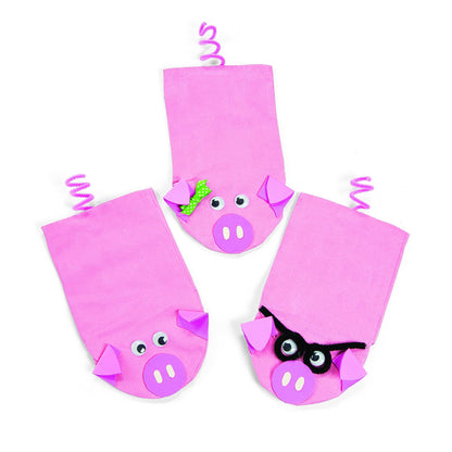 Fun Express DIY Hand Puppet Kit Makes 12 Sock Puppets - Arts and Crafts for Kids Ages 4-8 | Craft Kits for Birthday Party Activities & Creative Home Projects | Blank Canvas Material